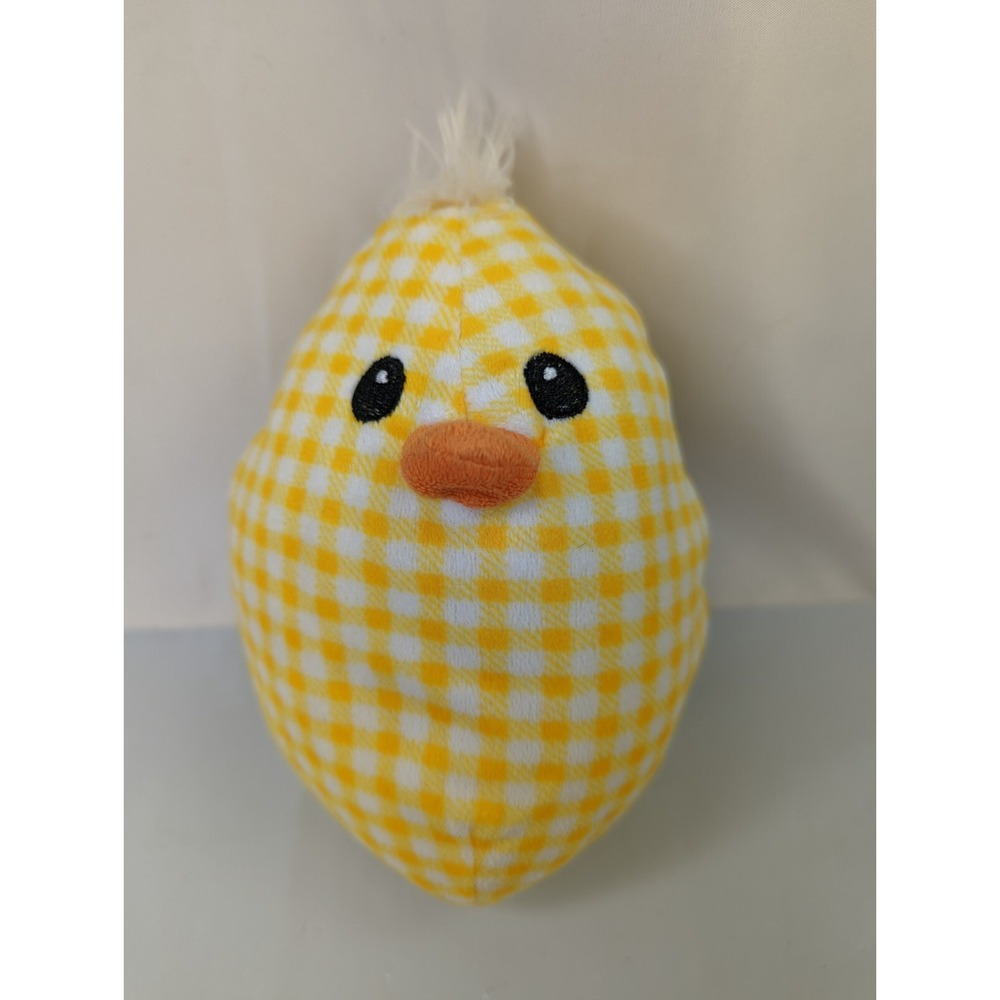 Goffa Yellowβ Checkered Chick Duck Plush 7 Inch Stuffed Animal Toy